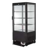 thumbnail of GastroHero Kühlvitrine ECO – 78 Liter, schwarz, mit LED-Beleuchtung und 3 höhenverstellbaren Rosten, energiesparend, ideal für Gastronomie & Verkauf