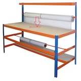 thumbnail of Packtisch 300kg Profi 1 HxBxT 150x180x70cm blau SZAGATO Verpackungstisch Verpackungstische Verpackungsstation Arbeitstisch Pakete Pakettisch