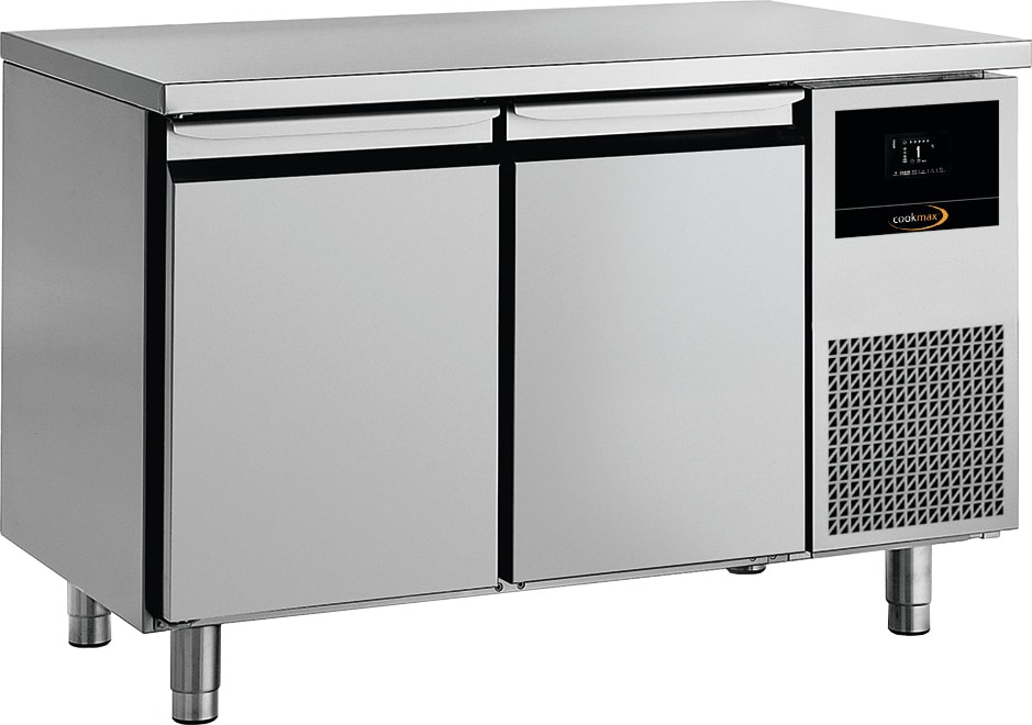 Cookmax Kühltisch GN 1/1 mit
2 Türen, ohne Aufkantung
