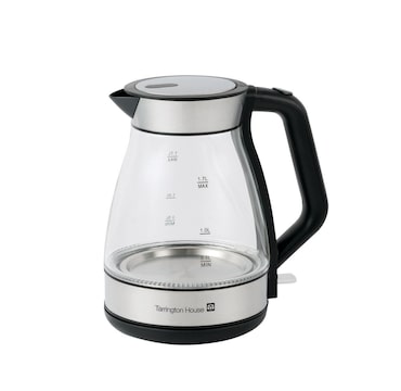 Tarrington House Hervidor WK2200G, vidrio/plástico, 22.7 x 16.3 x 24.1 cm, 1.7 L, 2200 W, apagado automático, transparente