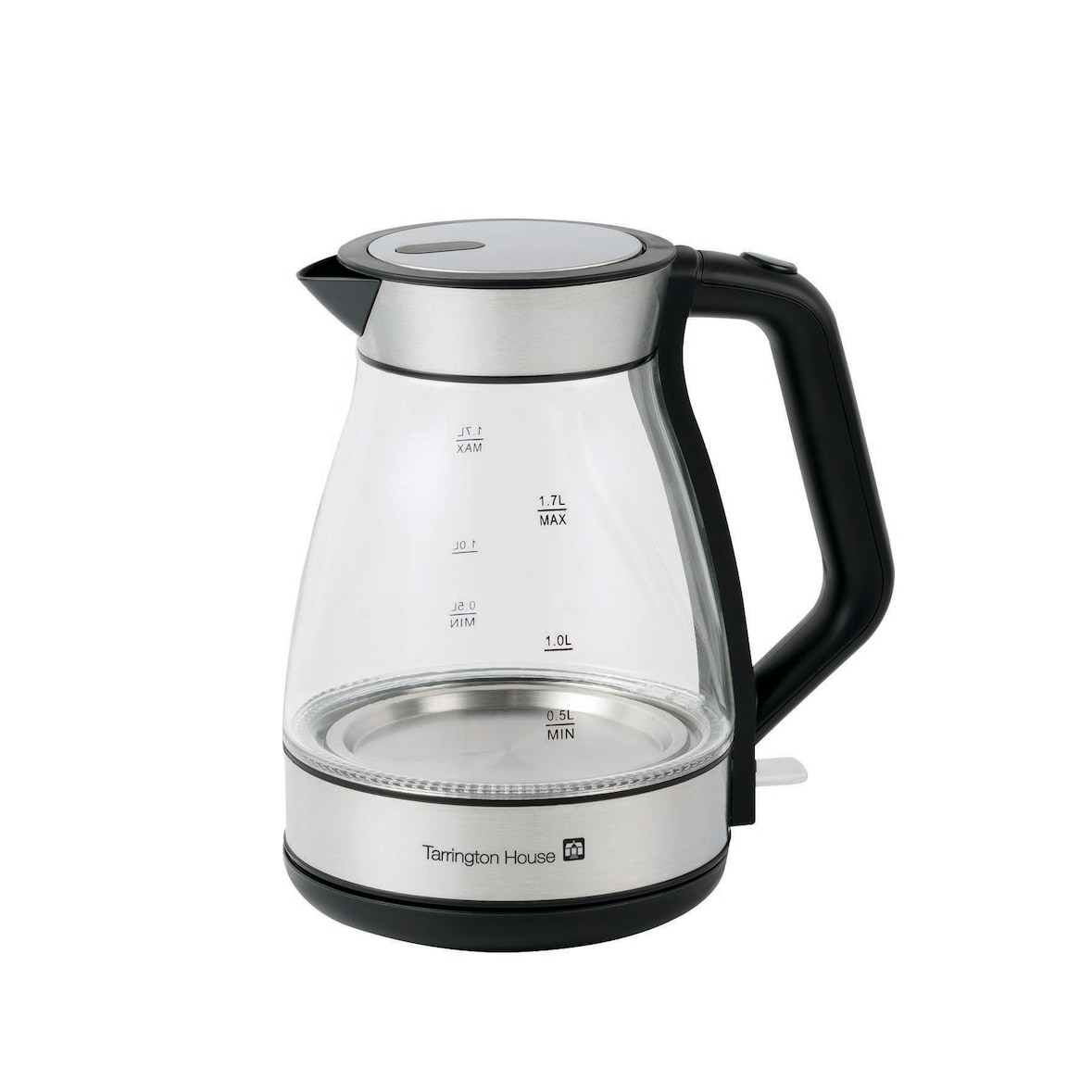 Tarrington House Hervidor WK2200G, vidrio/plástico, 22.7 x 16.3 x 24.1 cm, 1.7 L, 2200 W, apagado automático, transparente