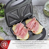 thumbnail of Magefesa Suisse Black - Sanwichera Negra, Capacidad para 2 Sandwiches, Asa Fría al Tacto, Placas Grill Antiadherentes, Sin BPA, Sellado Perfecto
