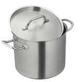 thumbnail of METRO Professional Olla para sopa con tapa, acero inoxidable, Ø 36 cm, 36 L, altura: 40.4 cm, inducción
