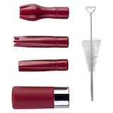 thumbnail of iSi Distributeur de crème Gourmet Whip Plus, acier inoxydable, Ø 8.5 x 27 cm, 0.5 L, argent/rouge