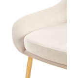 thumbnail of Lot de 2 chaises de salle à manger Elmira Crème/métal or