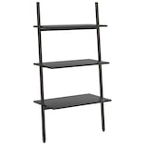 thumbnail of vidaXL Ladderrek met 3 schappen 64x34x116 cm zwart