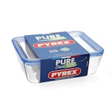 thumbnail of Pyrex Pure Glass - Rechthoekige vershoudschaal met luchtdicht deksel, 19 x 14 x 5 cm - 0,8 liter