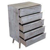 thumbnail of ANGELINE mobiletto 5 cassetti in paulownia e mdf industrial 60x40x95 colore Tortora