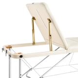 thumbnail of 3 Zonen Massageliege-Set mit 5cm Polsterung, Rollen und Aluminiumgestellbeige