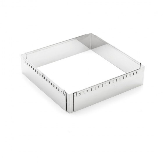 DE BUYER Edelstahlrahmen ausziehbar 20x20x5 ideal 40x30 ( (bis 37x37x5)