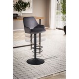 thumbnail of Barhocker FineBuy Küchenhocker Samt Hocker Bistrohocker Barstuhl Drehbar Modern