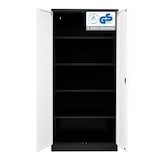 thumbnail of PROREGAL Stahlschrank BEE mit 6 lackierten Fachböden | HxBxT 195x92x42cm | Schwarz-Grau | Werkstattschrank Werkzeugschrank Aktenschrank