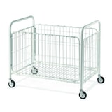thumbnail of Metalcarrelli carrello portabiancheria cm 100x60xh.87  in tubo e filo di acciaio con struttura pieghevole colore bianco