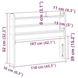 thumbnail of vidaXL Kopfteil mit Ablagen Wachsbraun 100 cm Massivholz Kiefer