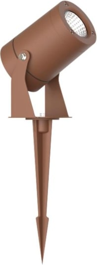 Sair XL - 20W runder LED-Strahler IP65 Corten 3000K - Gartenleuchte für Pflanzen oder Hecken h38cm - Beneito faure