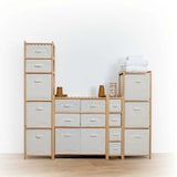 thumbnail of Meuble Étagère en Bambou avec 4 paniers H 78.5 cm