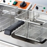 thumbnail of Doppel-Fritteuse CATERINA mit Kaltzone, Edelstahl, Elektro, 2x8 Liter, 2x 2 kW, 230V