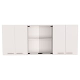 thumbnail of TUHOME Mueble de Pared Cocina con Cristal 150, con multiples puertas - Blanco