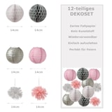 thumbnail of Partyset Papierdekoration 12-teilig Geburtstag Hochzeit Feier Partydeko