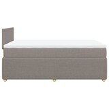 thumbnail of vidaXL Boxspringbett mit Matratze Taupe 120x190 cm Stoff