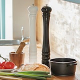 thumbnail of Relaxdays Pfeffermühle Holz, Keramikmahlwerk, groß, HxBxT: 40 x 6 x 6 cm, klassisches Design, schwarz