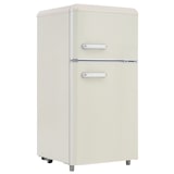 thumbnail of Merax Retro Mini Kühlschrank mit Gefrierfach, 72L, 2 Türen, kompakt für Single, Büro & Hotel Minibar, LED, 120 kWh/Jahr, Weiß