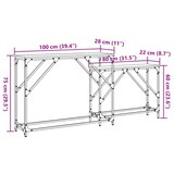 thumbnail of Tables console gigognes 2 pcs chêne fumé bois d'ingénierie Modèle Atlas Master Logic
