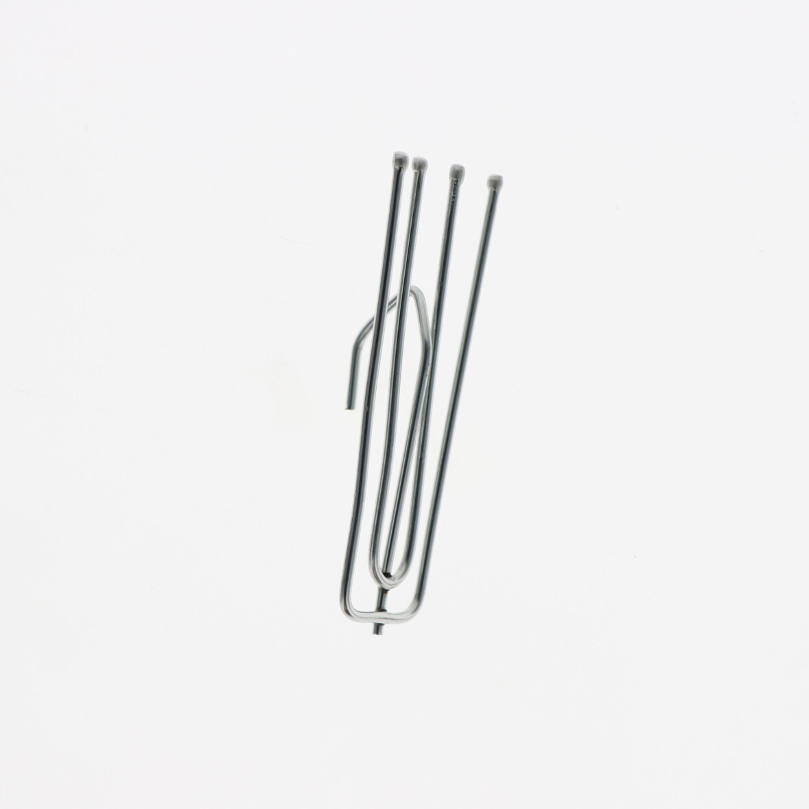 Lot de 10 agrafes pour rideaux avec 4 broches et tête flamande de 75mm en Acier Zingué - Boulet