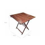 thumbnail of Wellhome Mesa Velador de haya plegable-acabado en nogal 70x50x76 cm