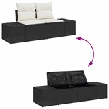 thumbnail of vidaXL Garten-Sofa-Set mit Kissen 7 pcs Braun und Creme Poly-Rattan
