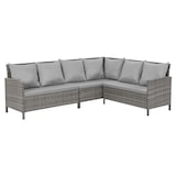 thumbnail of SVITA MADISON polyrattan dining set tuinmeubelset rotan lounge hoekbank grijs