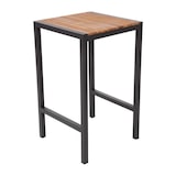 thumbnail of Bolero Bartisch quadratisch aus Stahl mit Akazienholz 600x600x1000mm