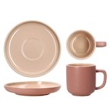 thumbnail of 6er Set Jasper Puder Espressotasse mit Untertasse aus Steingut - 6x 414479 + 6x 414493