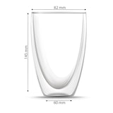 thumbnail of BEM Matcha Latte Macchiato Frappe Eiscafe Kaffeeglas Doppelwandiges Thermoglas, Kaffee Tasse, für heiße und kalte Getränke, 440 ml, Borosilikatglas