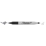 thumbnail of Permanentmarker Sharpie Twin Tip, 0,5-1mm, schwarz