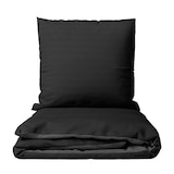 thumbnail of Bettwäsche 155x220 cm Seersucker Schwarz Anthrazit Wendeseite Atmungsaktiv