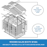 thumbnail of Quiosco de madera M150A – 303 x 199 cm – 6 m²