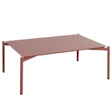 thumbnail of Tavolo da giardino in alluminio HWC-O11, tavolo da salotto da esterno tavolo da balcone, 105x65cm ~ terracotta