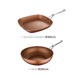 thumbnail of San Ignacio - Set sartén grill y wok 28cm