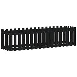 thumbnail of vidaXL Hochbeet Latten-Design Schwarz 200x50x50 cm Massivholz Kiefer