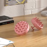 thumbnail of Intirilife Kopfhaut Massagebürste aus Silikon für Nass und Trocken in Pink - 8 x 7 cm - Kopfhautbürste Haarbürste