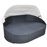thumbnail of vidaXL Outdoor-Sonneninsel mit Sonnendach Poly Rattan Schwarz