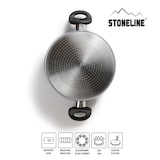 thumbnail of STONELINE® Kochtopf 20 cm, mit Glasdeckel, antihaftbeschichtete Topf, Induktion und backofengeeignet