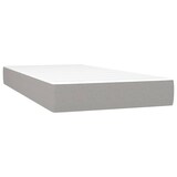 thumbnail of vidaXL Boxspringbett mit Matratze & LED Hellgrau 80x200 cm Stoff