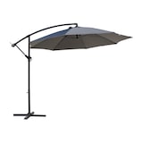 thumbnail of Rebecca Mobili Sonnenschirm mit dezentralem Mast, 3x3 m, Stahl und Polyester, grau