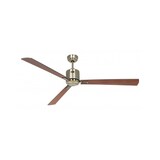 thumbnail of Ventilatore da soffitto CasaFan ECO NEO III 152 MA-NB/KI WIFI con motore in ottone anticato/pale reversibili in noce e ciliegio