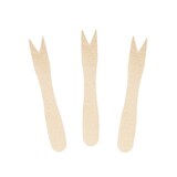 thumbnail of DayBays 2000 Stk. Holz Pommesgabel Mini 85 mm Geschmacks- und Geruchsneutral
