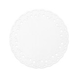 thumbnail of MONOUSO - Naperon Papel Rendado Branco Circular Ø10cm (250 Uds)