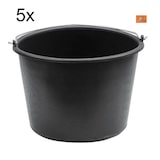 thumbnail of 5x Eimer 12 Liter mit literskala Baueimer Putzeimer, Farbeimer, Malereimer