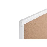 thumbnail of Tablón de anuncios de corcho antimicrobiano* Maya de Bi-Office, de 200 x 100 cm, de superficie de corcho, con marco de aluminio blanco
